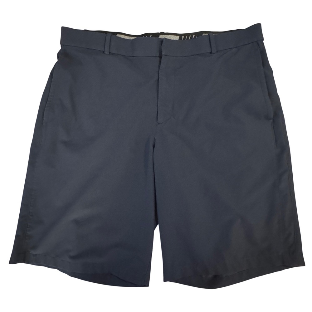 Nike Dri Fit Golf Shorts Mens 36 Navy Standard Fit Performance Stretch Casual